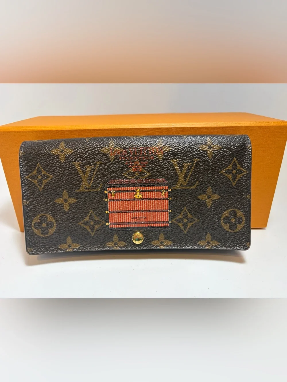 Louis Vuitton Vintage Sarah Trunks and Locks Monogram Wallet